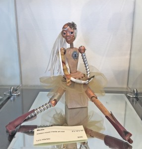 art doll "Media" by Lynn Wartski on display at HGA