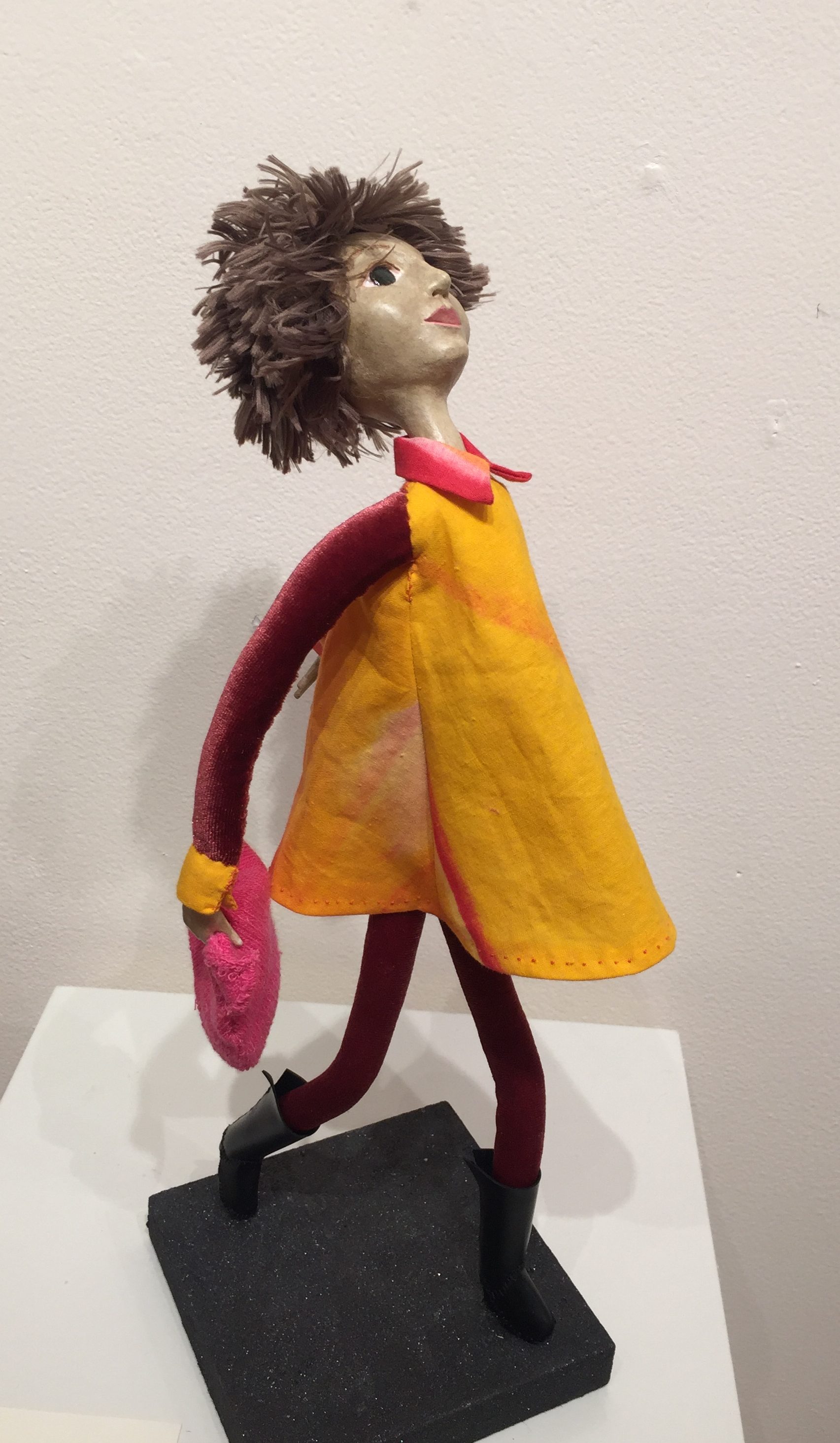 March-ed art doll figure sculpture
