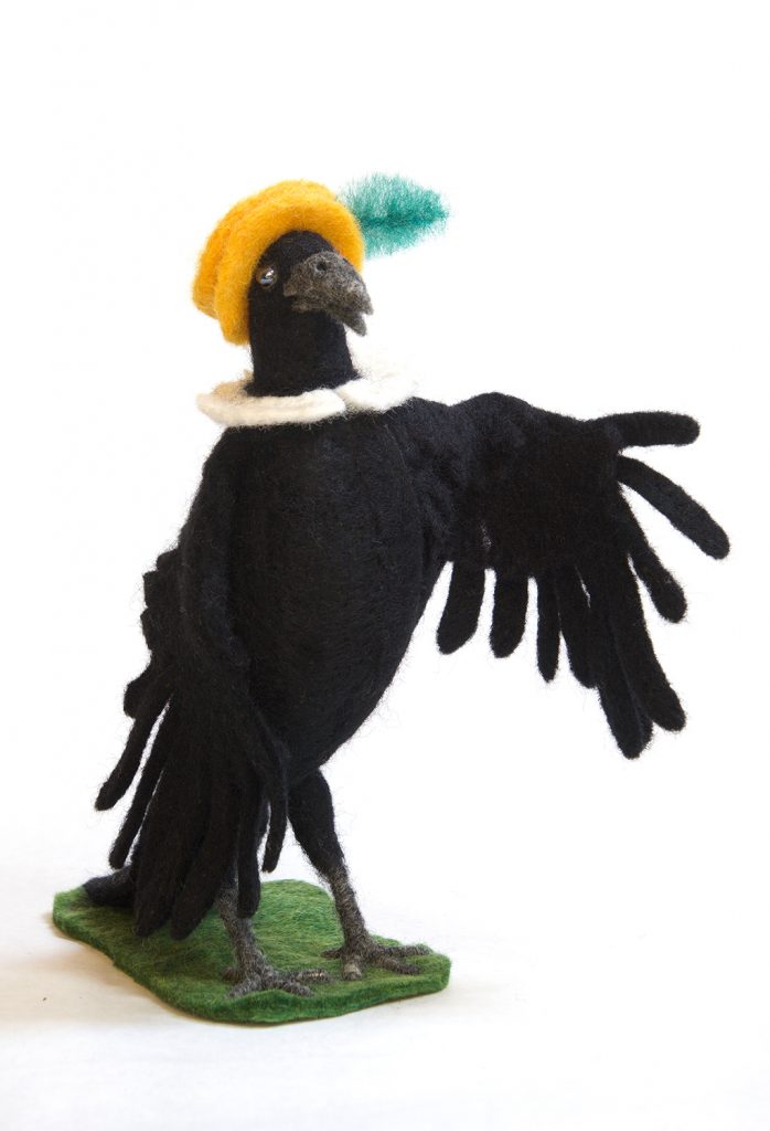 Upstart Crow anthropomorphic art doll