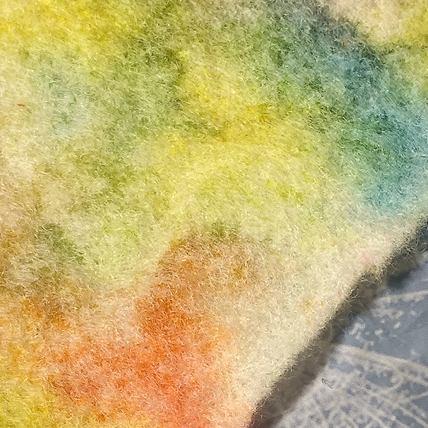 Tie dye process 5 - detail of color blend